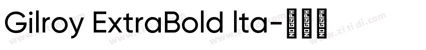 Gilroy ExtraBold lta字体转换